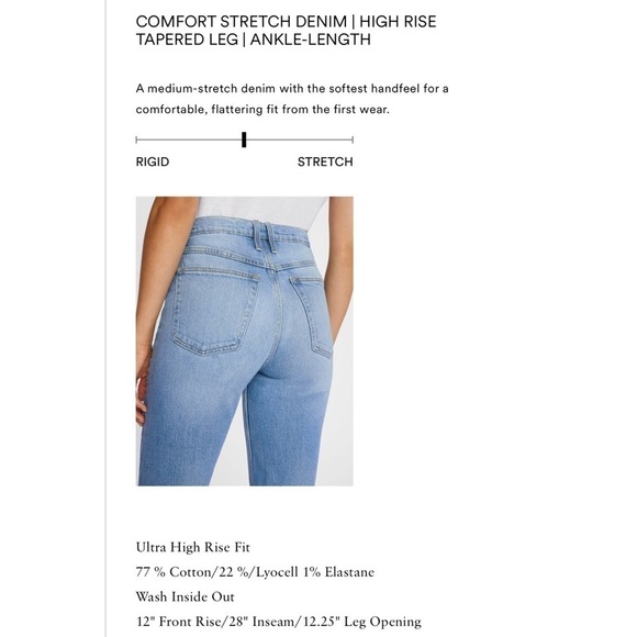 Frame Le High 'N' Tight Taper Jeans in Demarco - Picture 7 of 11
